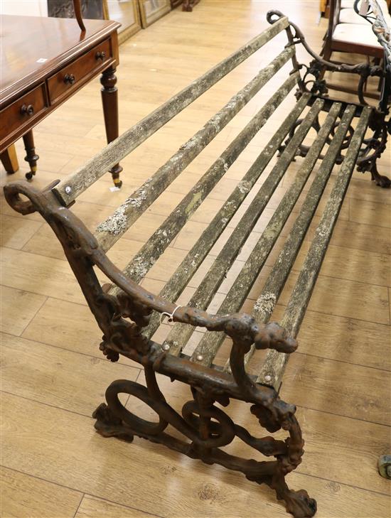 A garden bench, W.171cm